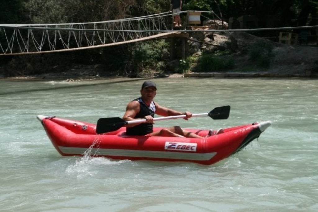 Under the stone bridge