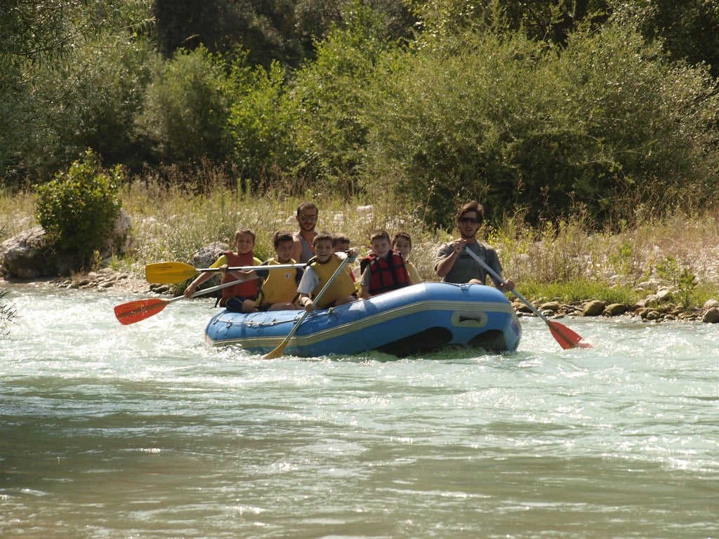 Deep turquoise pools